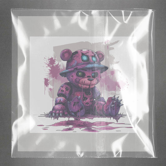 Cybernetic Nightmare Teddy Ready to Press Film Peel Main Plastic Cover