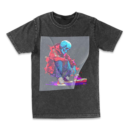 Neon Skeleton Streetwear Ready to Press Film Peel Main Tilt