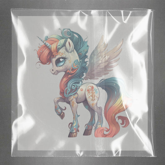 Vibrant Alicorn Majesty Ready to Press Film Peel Main Plastic Cover