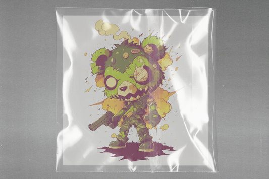 Chibi Zombie Apocalypse Ready to Press Film Peel Main Plastic Cover