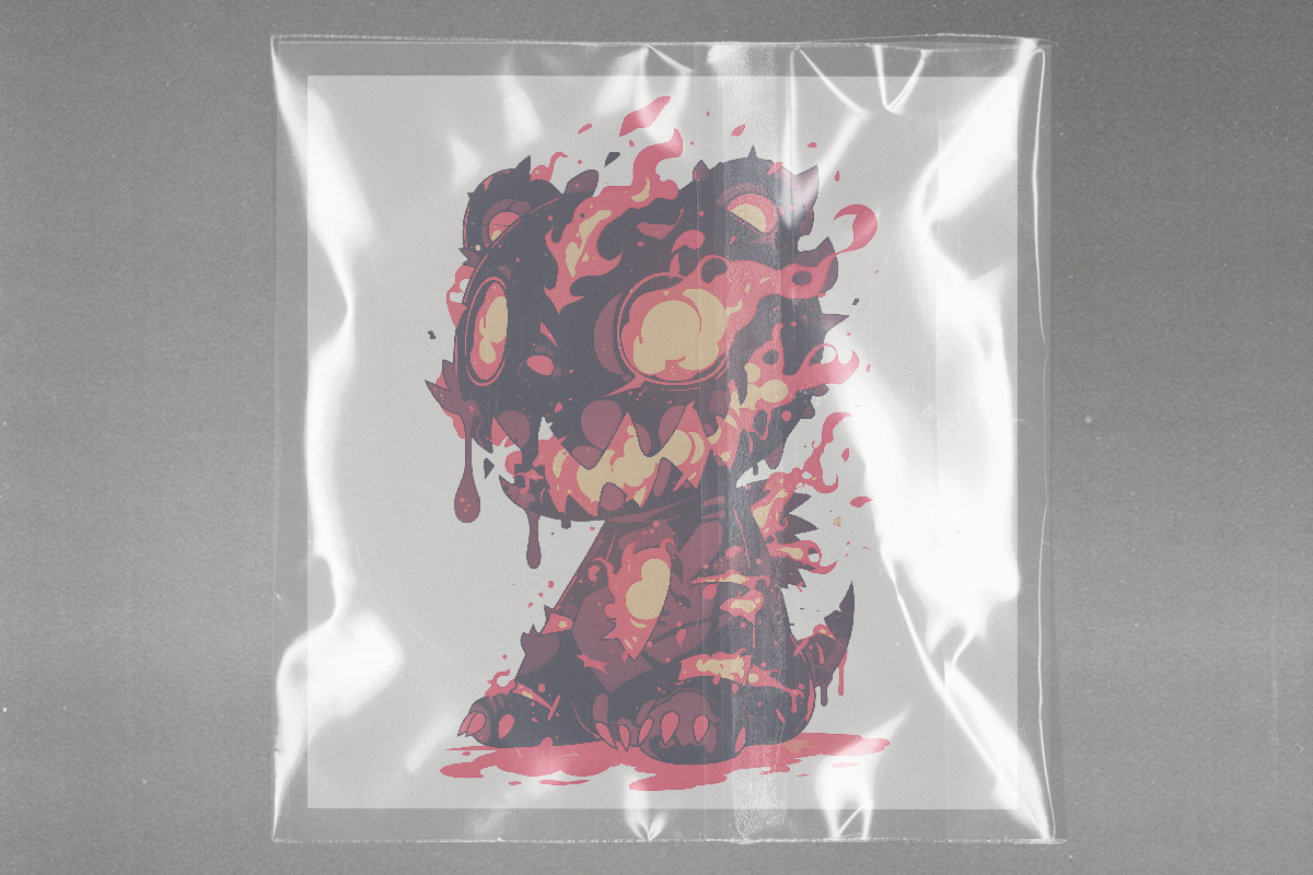 Melting Dragon Fantasy Ready to Press Film Peel Main Plastic Cover