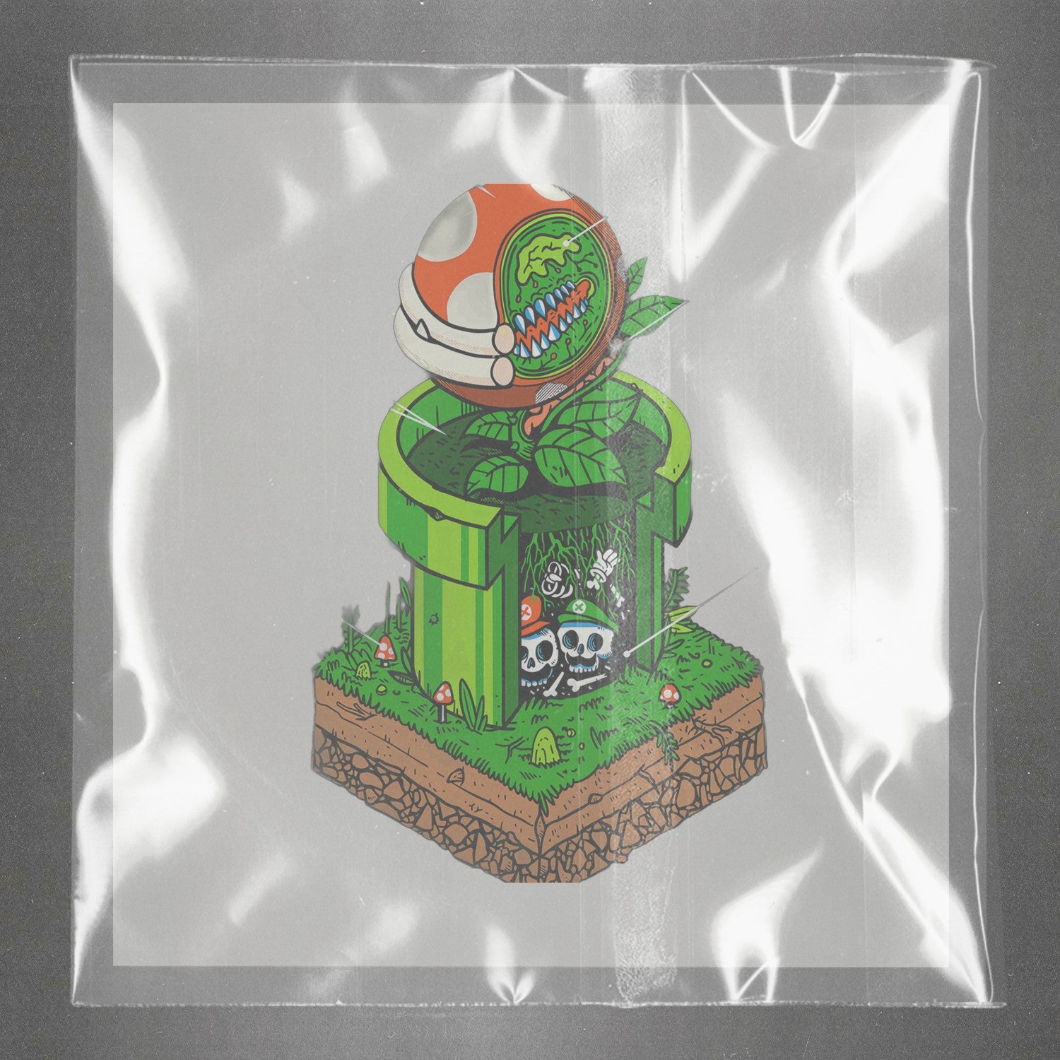 Piranha Plant Pop Menace Ready to Press Film Peel Main Plastic Cover