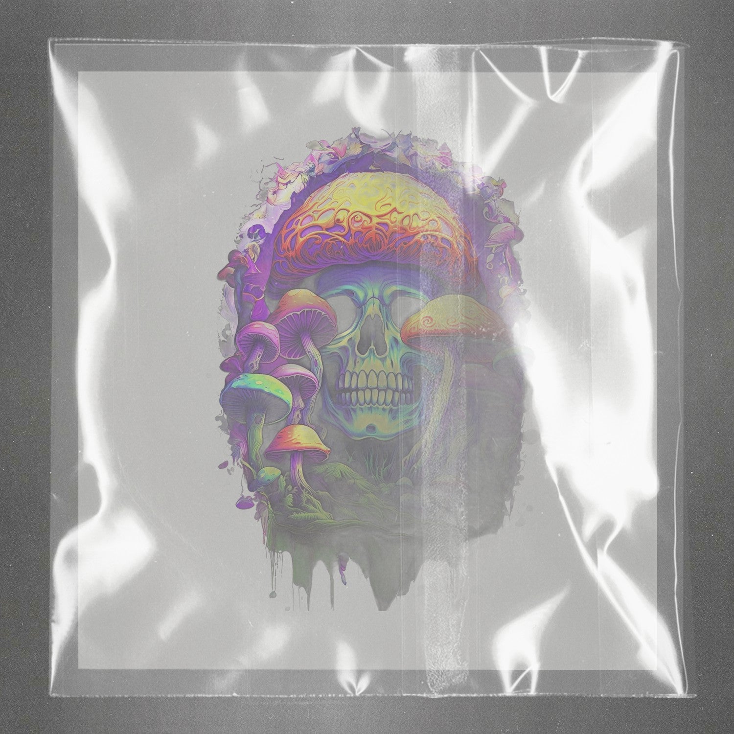 Neon Skulltrip Garden Ready to Press Film Peel Main Plastic Cover