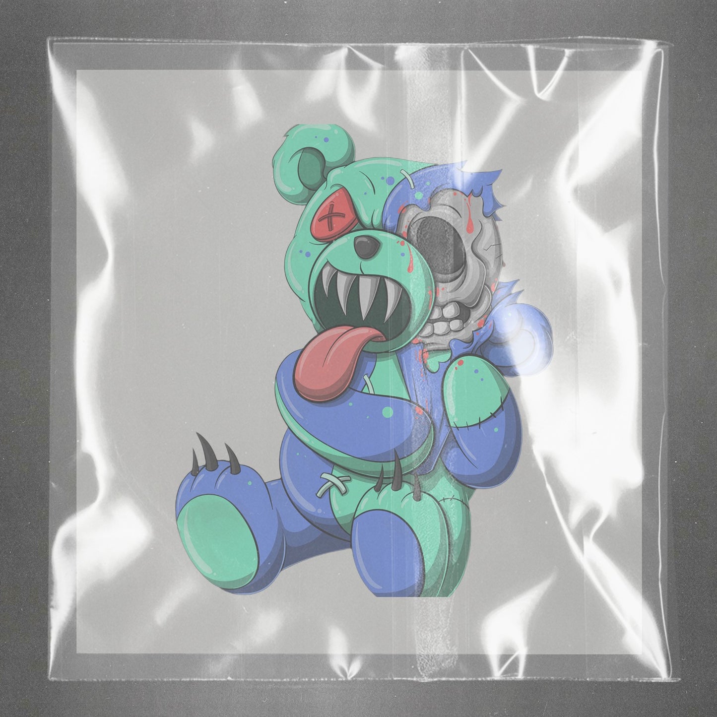 Cybernetic Terror Teddy Ready to Press Film Peel Main Plastic Cover