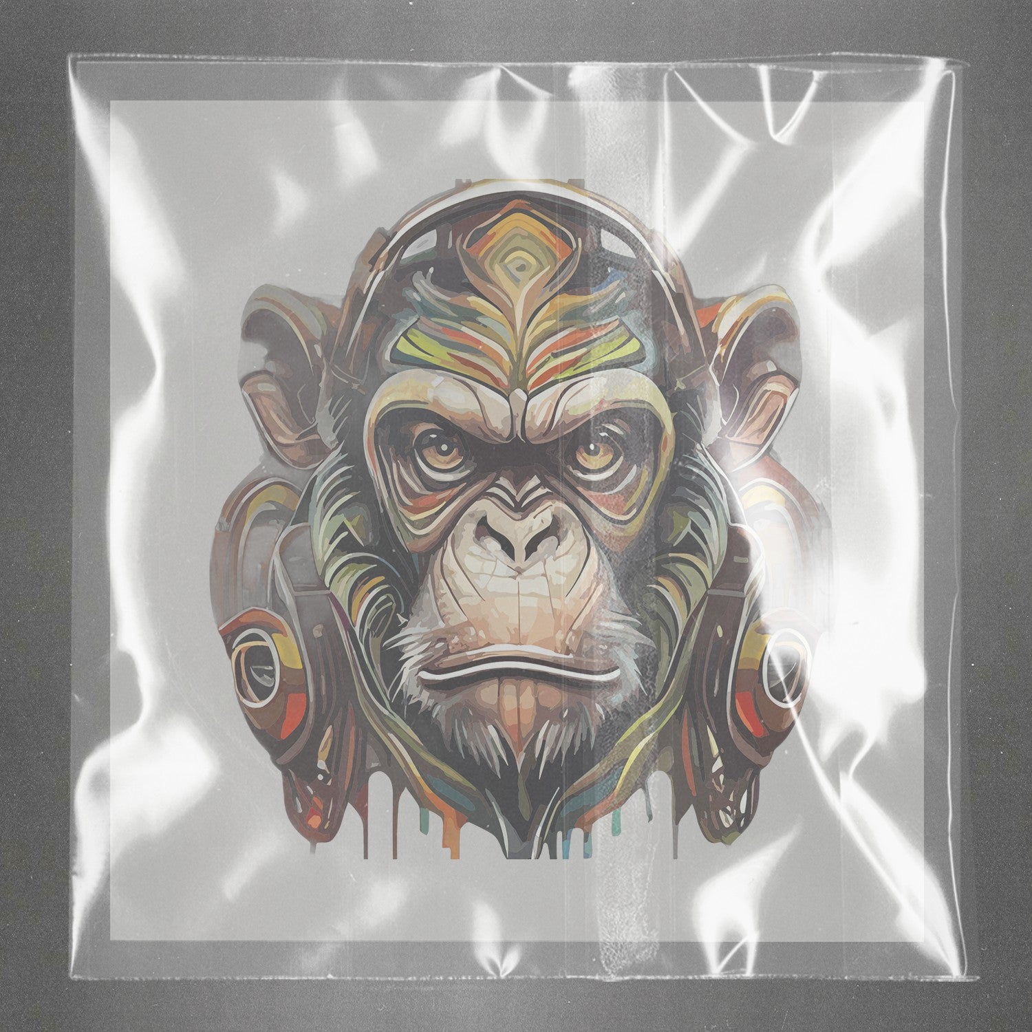 Graffiti Chimp Fusion Ready to Press Film Peel Main Plastic Cover