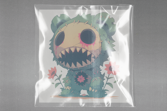 Cute Horror Monster Ready to Press Film Peel Main Plastic Cover