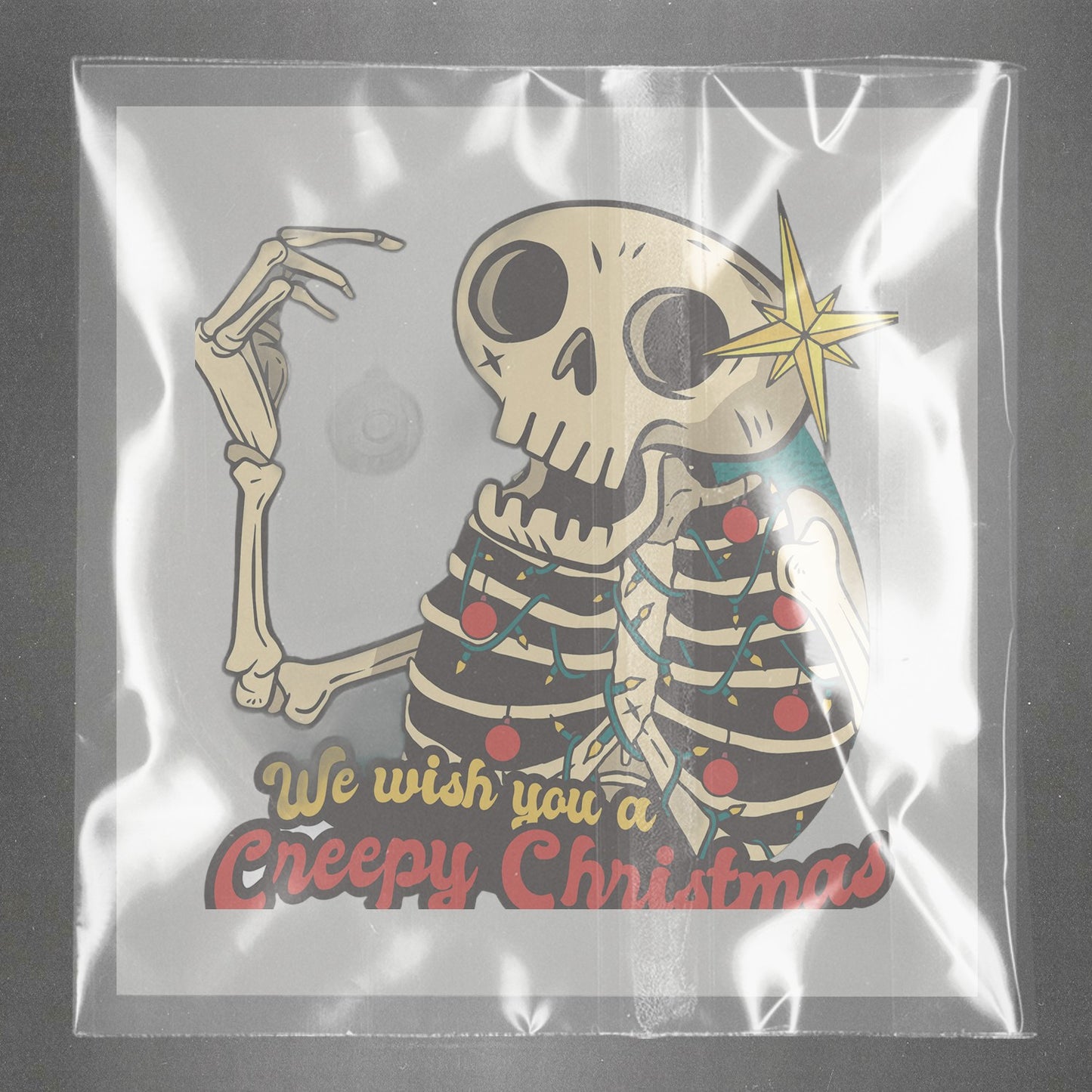 Ghoulish Yuletide Glow Ready to Press Film Peel Main Plastic Cover