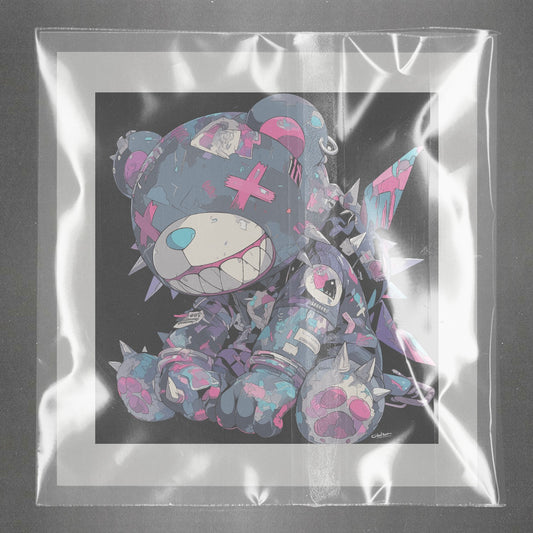 Cyber Bear Fusion Frenzy Ready to Press Film Peel Main Plastic Cover