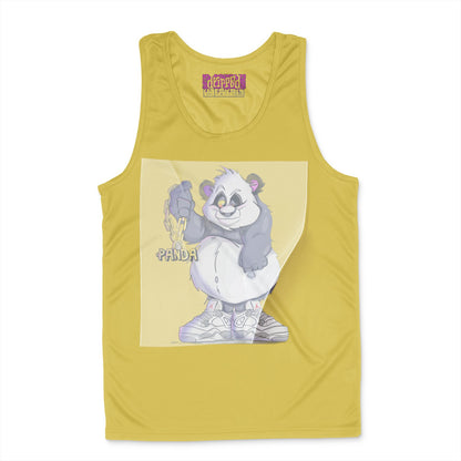 Urban Panda Swagger Ready to Press White Tshirt Back Peel View