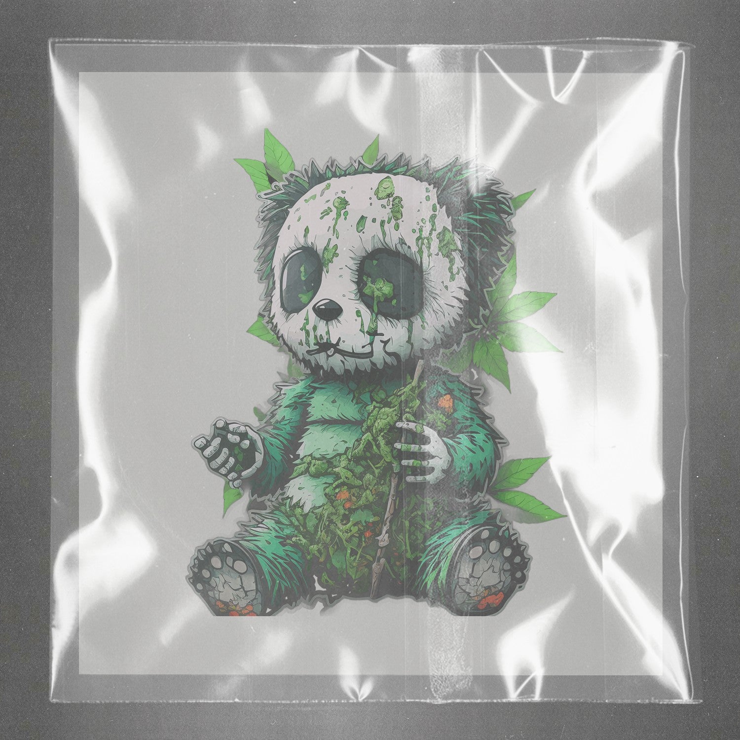 Verdant Decay Panda Ready to Press Film Peel Main Plastic Cover