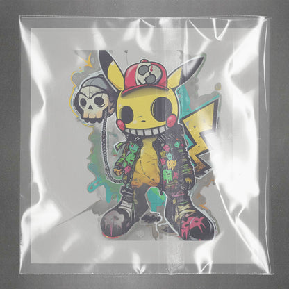 Punkachu Street Art Ready to Press Film Peel Main Plastic Cover