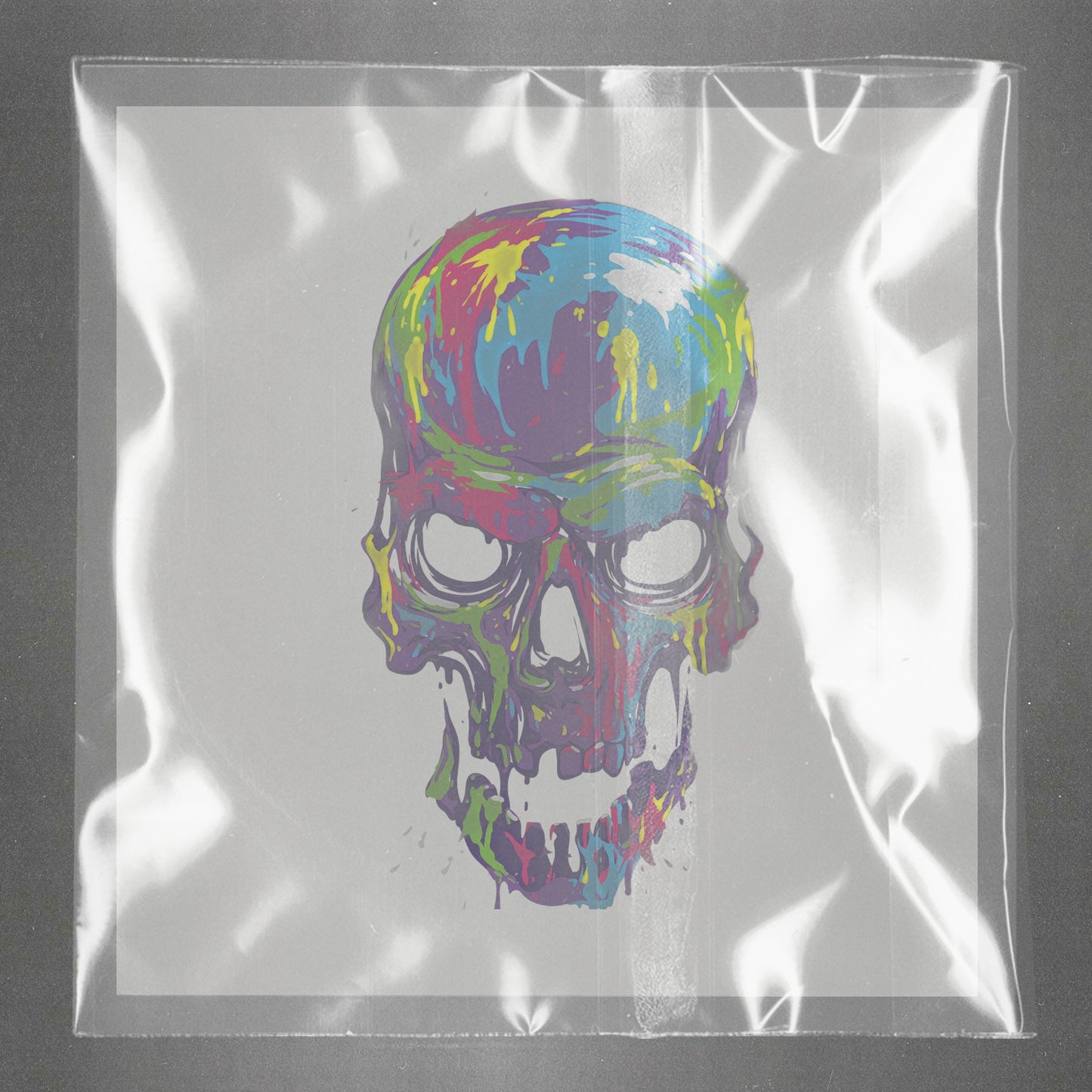 Vibrant Skull Fusion Ready to Press Film Peel Main Plastic Cover