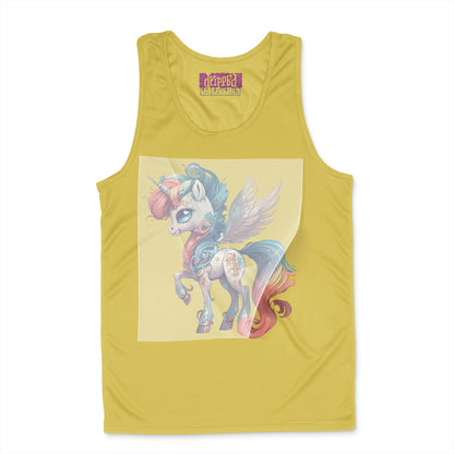 Vibrant Alicorn Majesty Ready to Press White Tshirt Back Peel View