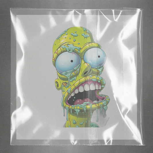 Zany Zombie Slimefest Ready to Press Film Peel Main Plastic Cover