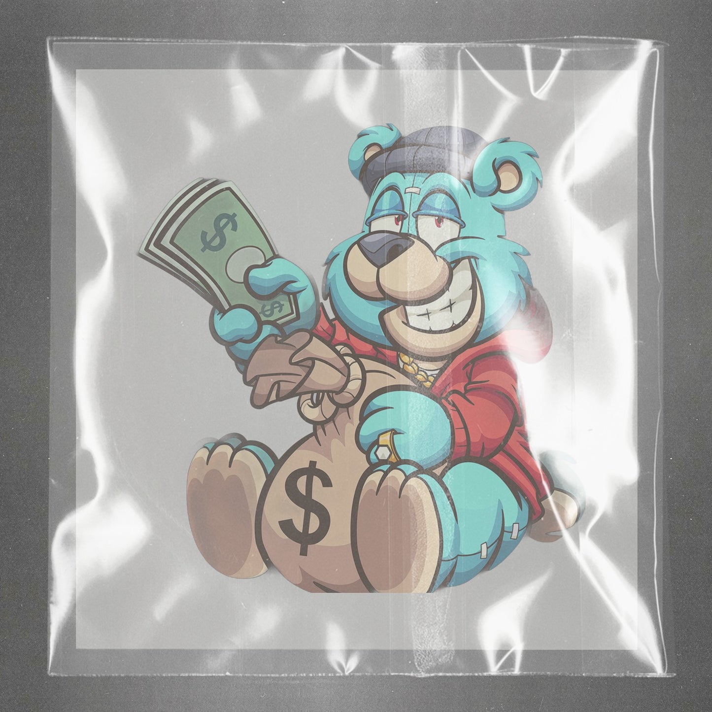 Swag Bear Riches Ready to Press Film Peel Main Plastic Cover