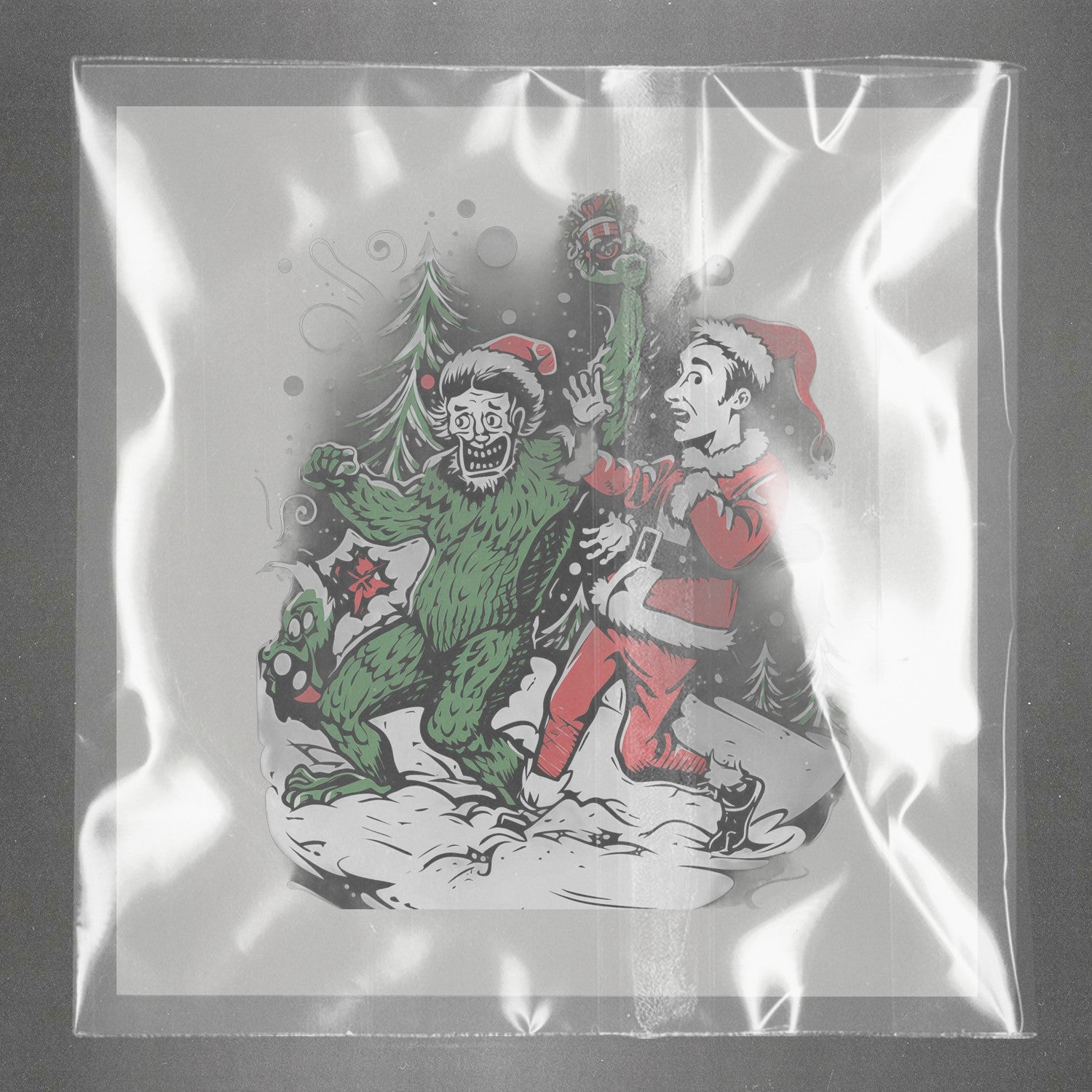 Grinch's Festive Fright Ready to Press Film Peel Main Plastic Cover