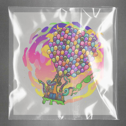 Psychedelic Balloon Ascent Ready to Press Film Peel Main Plastic Cover