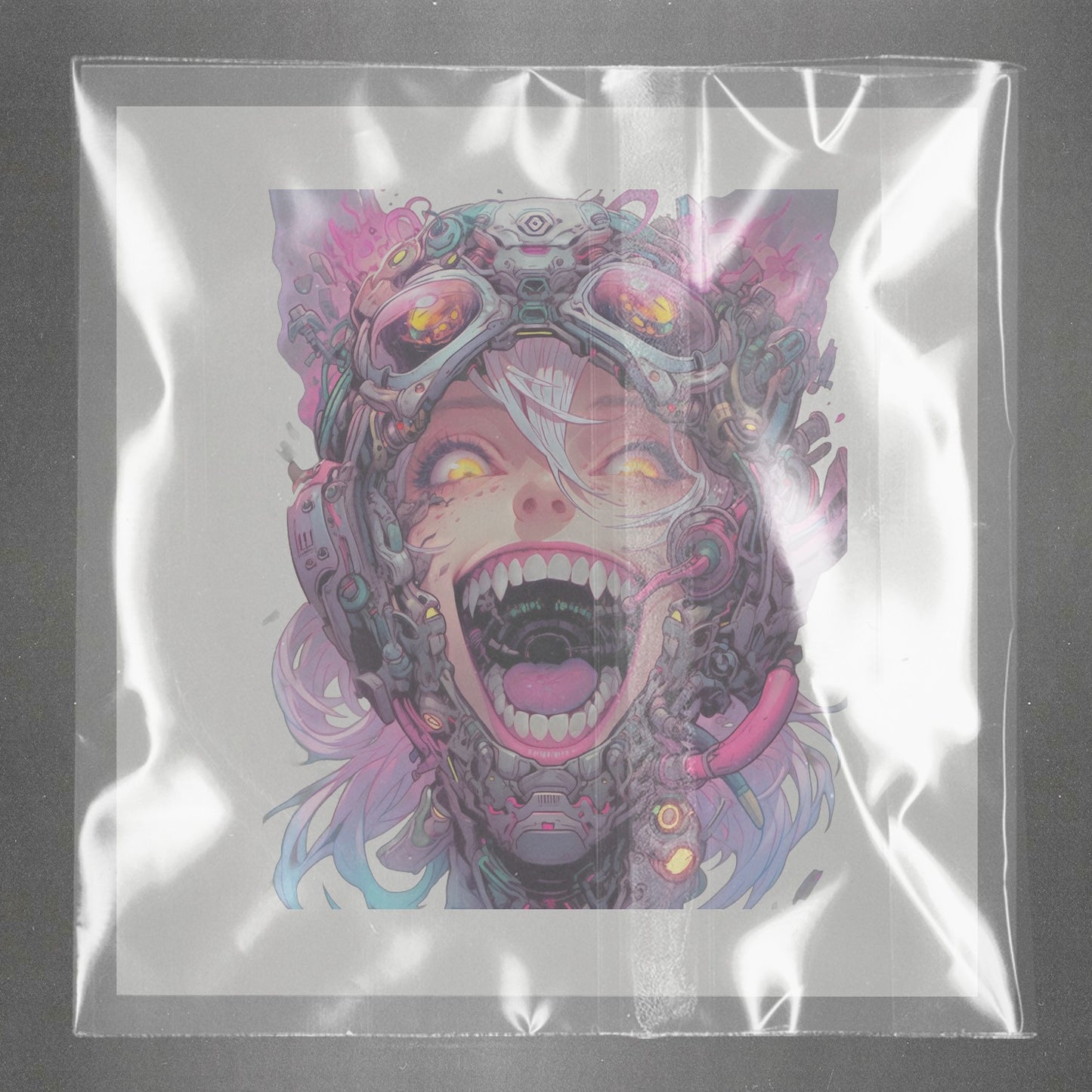 Cyberpunk Ecstasy Vision Ready to Press Film Peel Main Plastic Cover