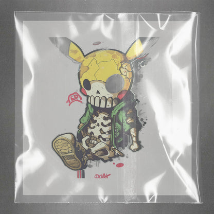 Zombie Pikachu Streetwear Ready to Press Film Peel Main Plastic Cover