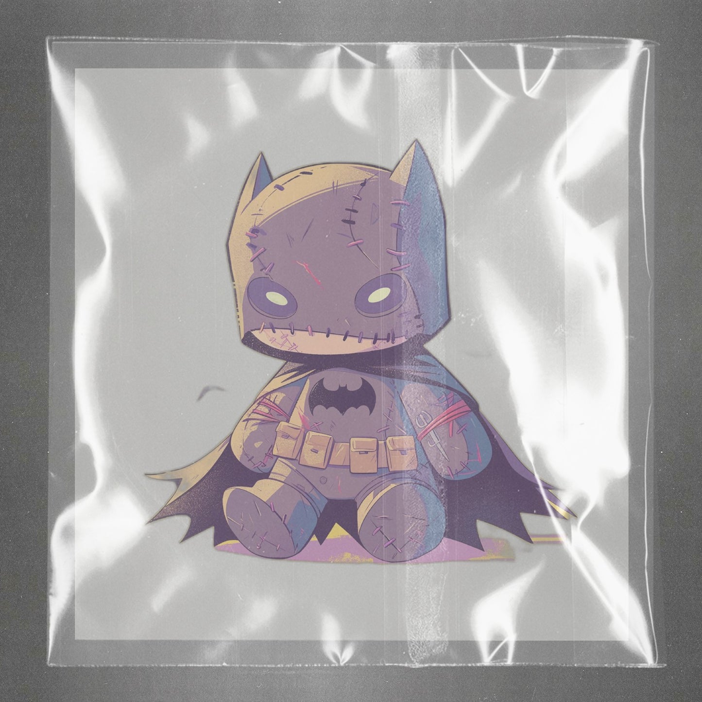 Gothic Chibi Bat-Doll Ready to Press Film Peel Main Plastic Cover