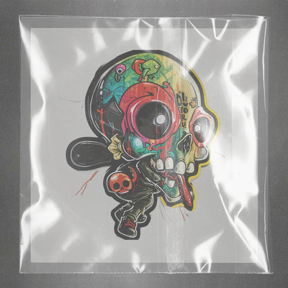 Cosmic Skull Odyssey Ready to Press Film Peel Main Plastic Cover