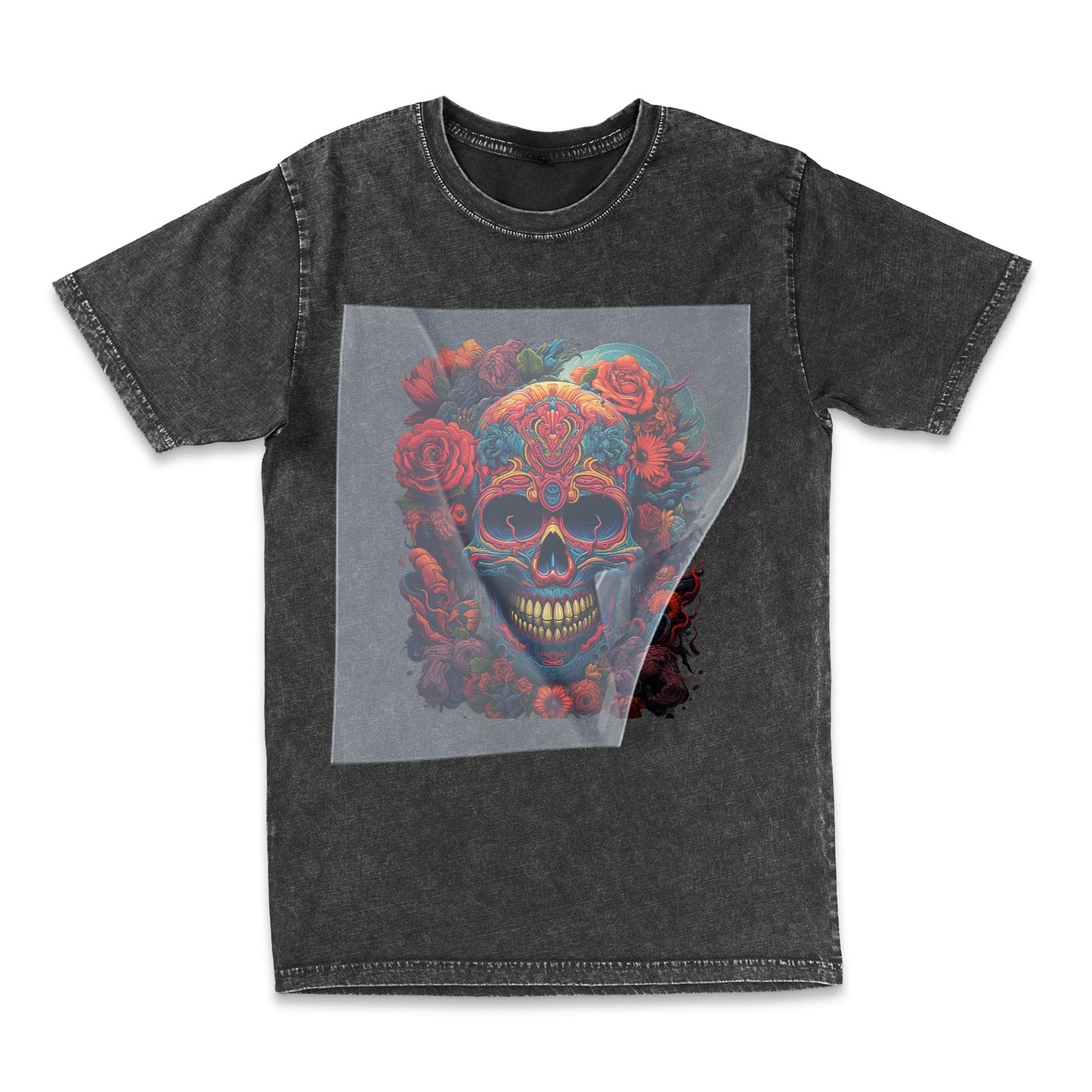 Floral Skull Fiesta Ready to Press Film Peel Main Tilt