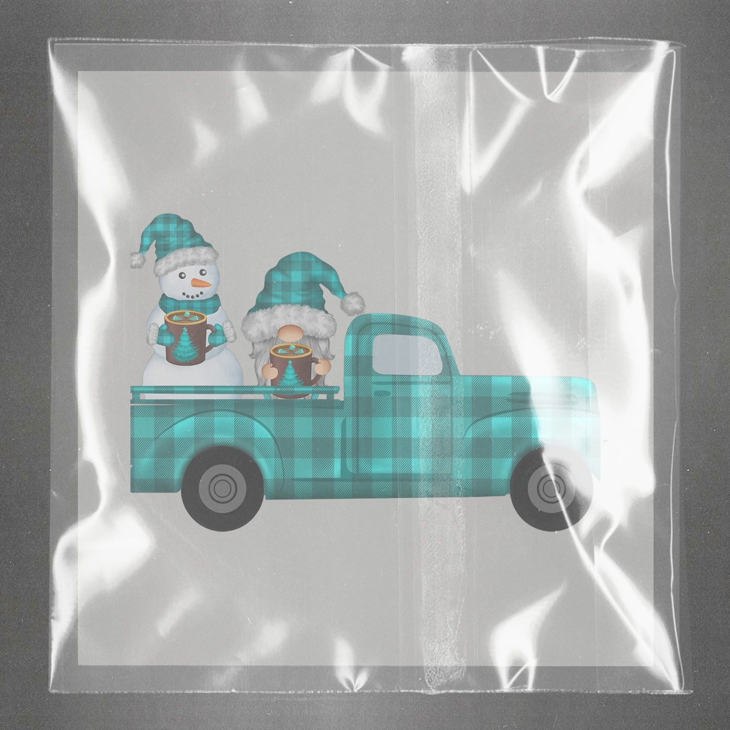 Frosty Gnome Holiday Cheers Ready to Press Film Peel Main Plastic Cover