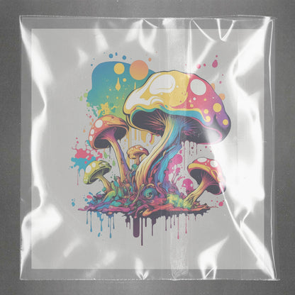 Mushroom Pop Art Fantasy Ready to Press Film Peel Main Plastic Cover