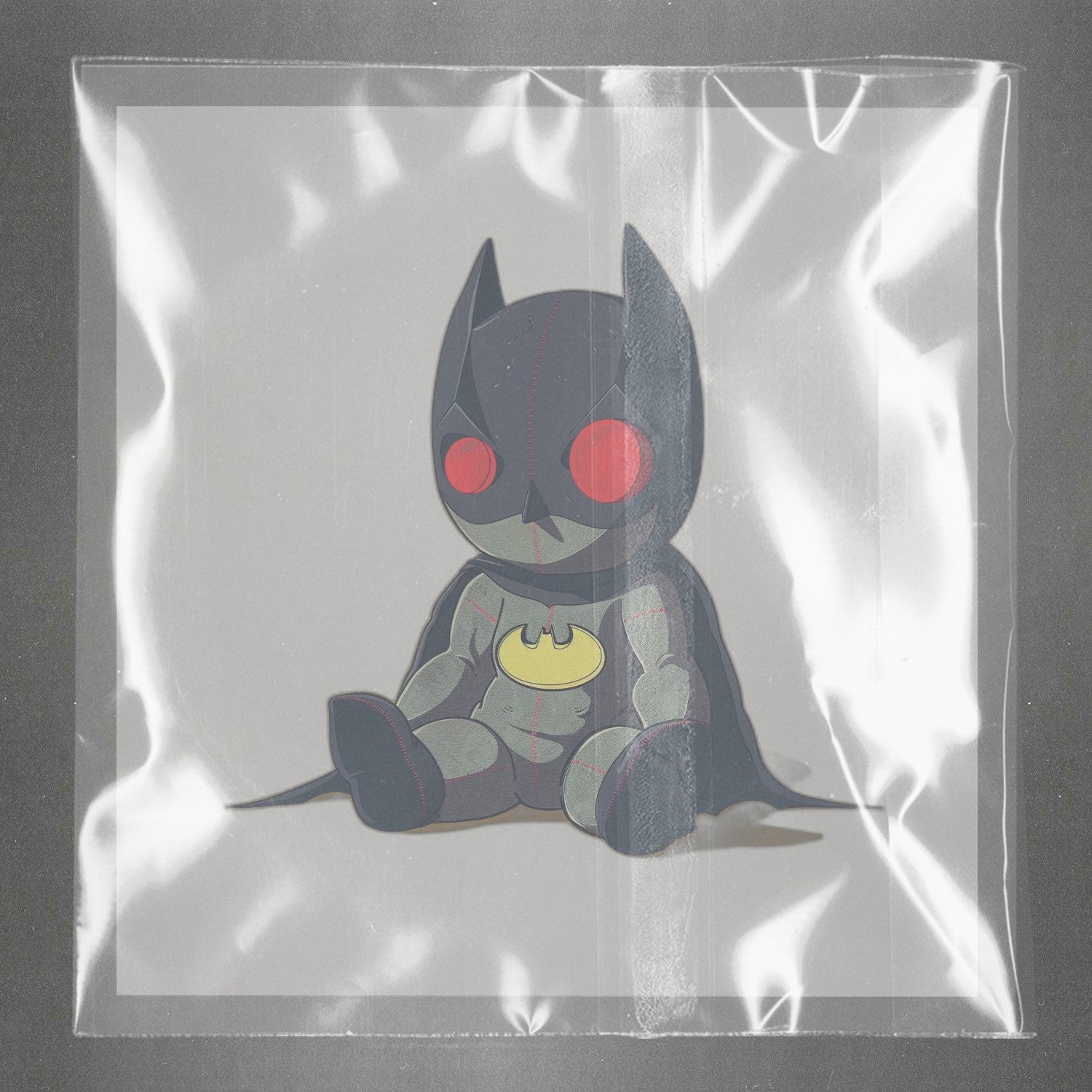 Gothic Bat Plushie Spell Ready to Press Film Peel Main Plastic Cover