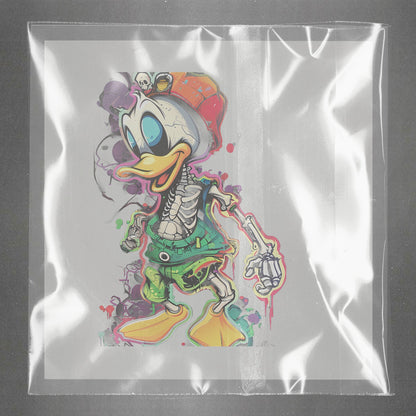 Skeletal Donald Graffiti Ready to Press Film Peel Main Plastic Cover