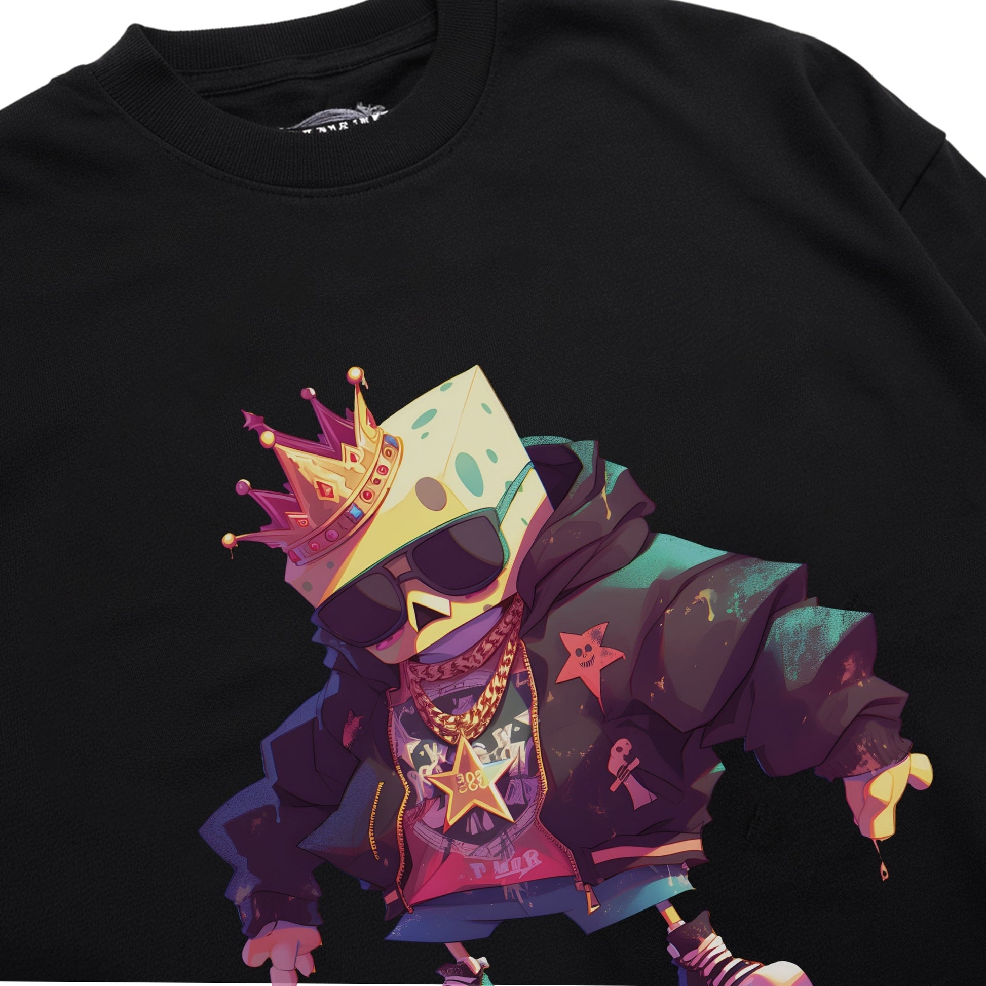 Cheese Cube Monarch Swag T-Shirt Shirt Closeup