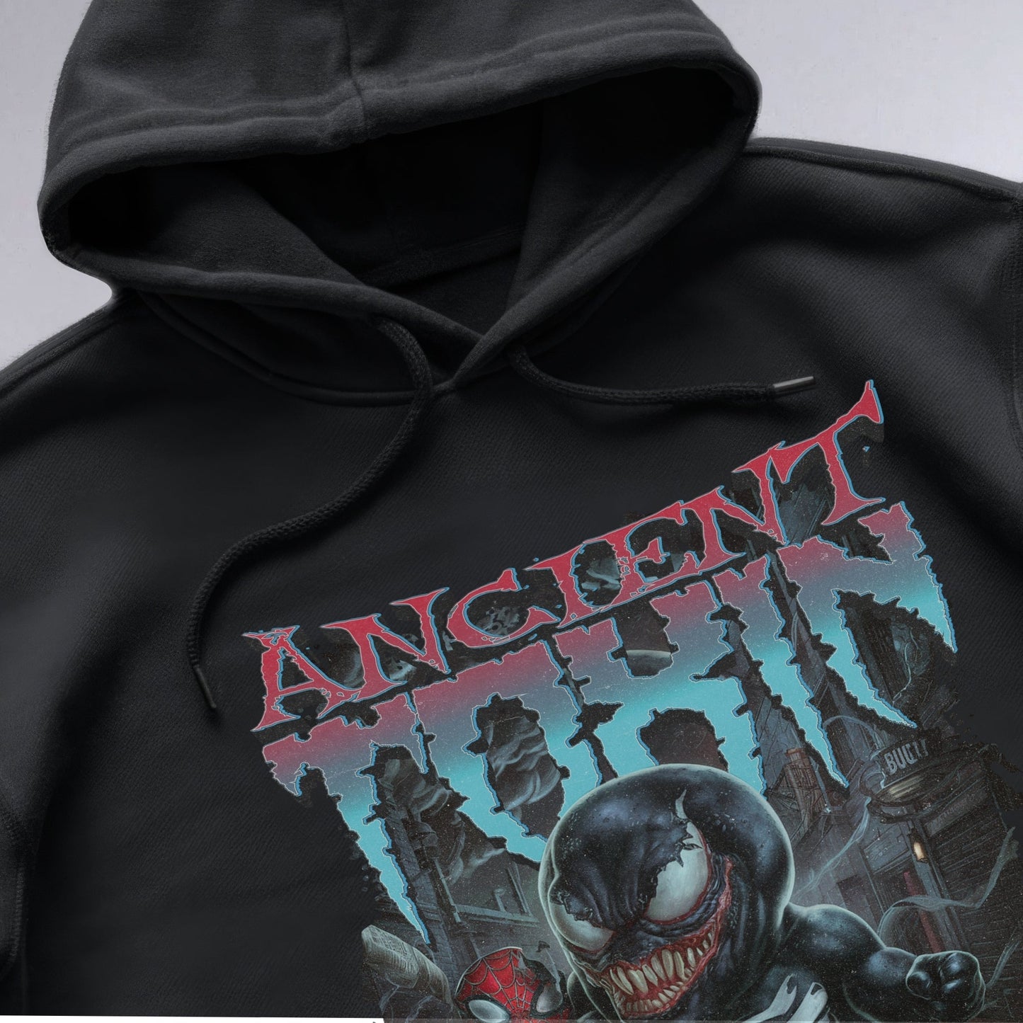 Gothic Venom Tribute Hoodie Shirt Closeup